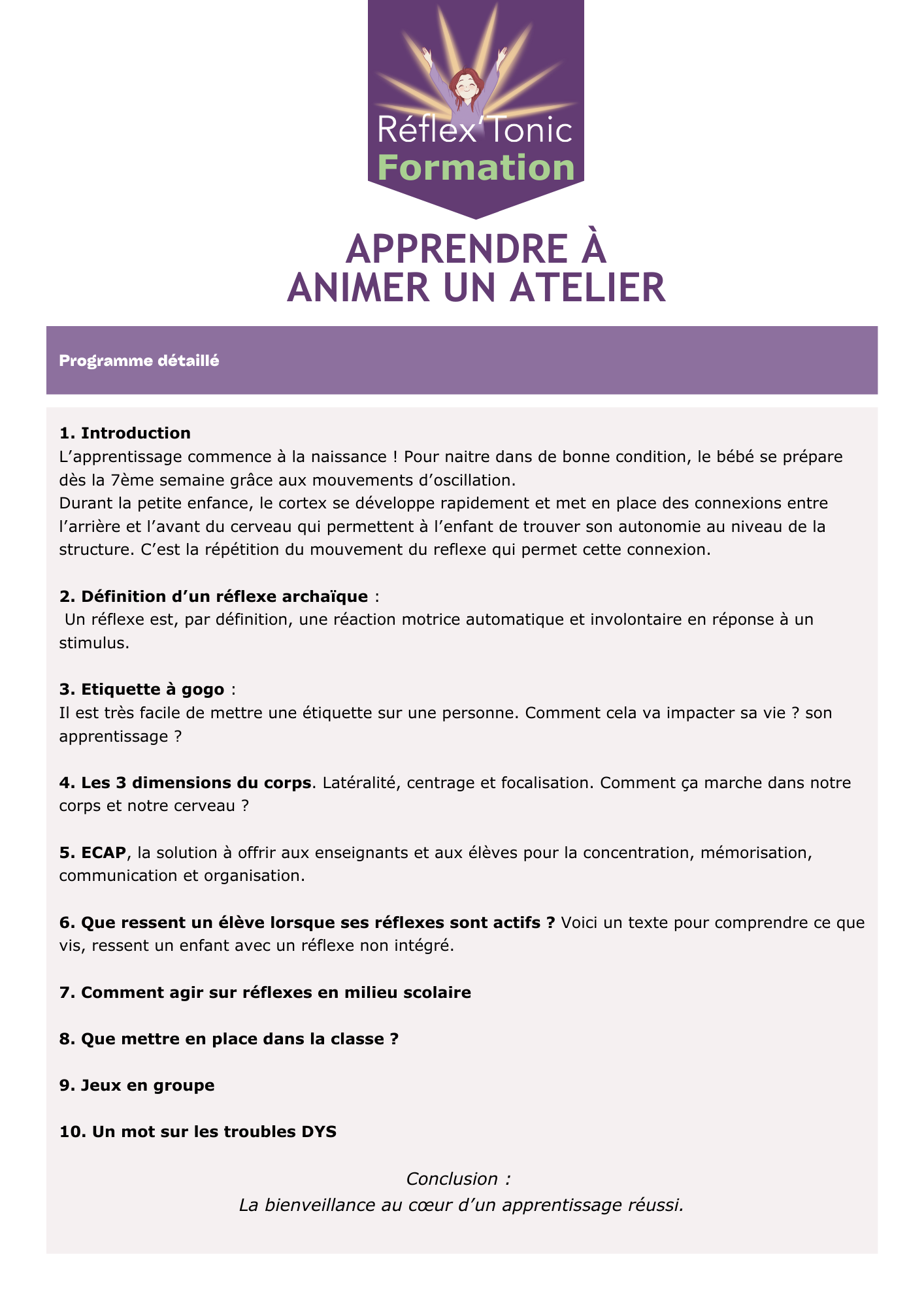 Apprendre à animer un atelier